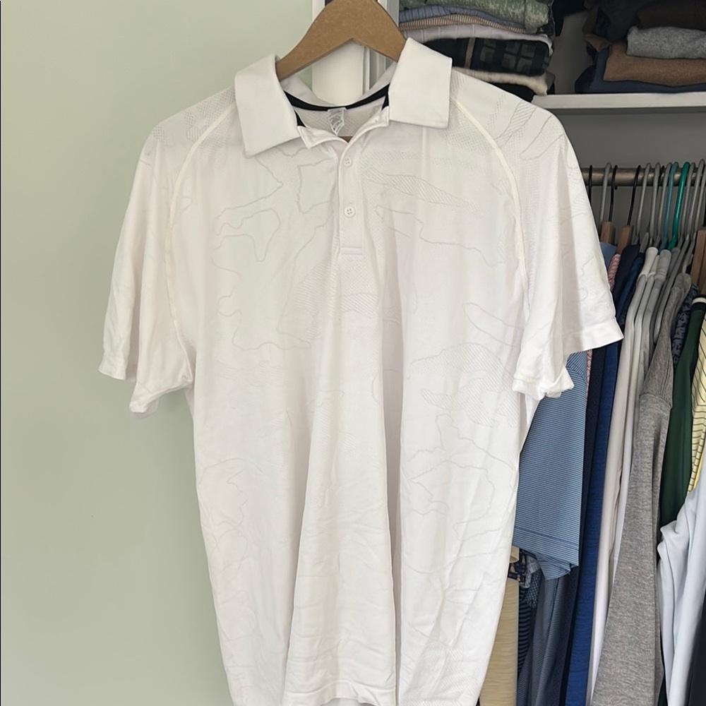UNRL White Camo Polo